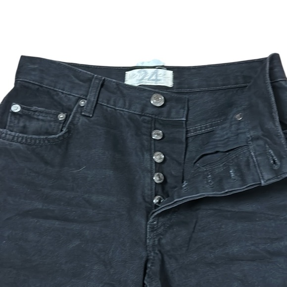 We The Free  cropped,distressed light black jeans,frayed,grunge,punk, cosplay - Picture 6 of 13